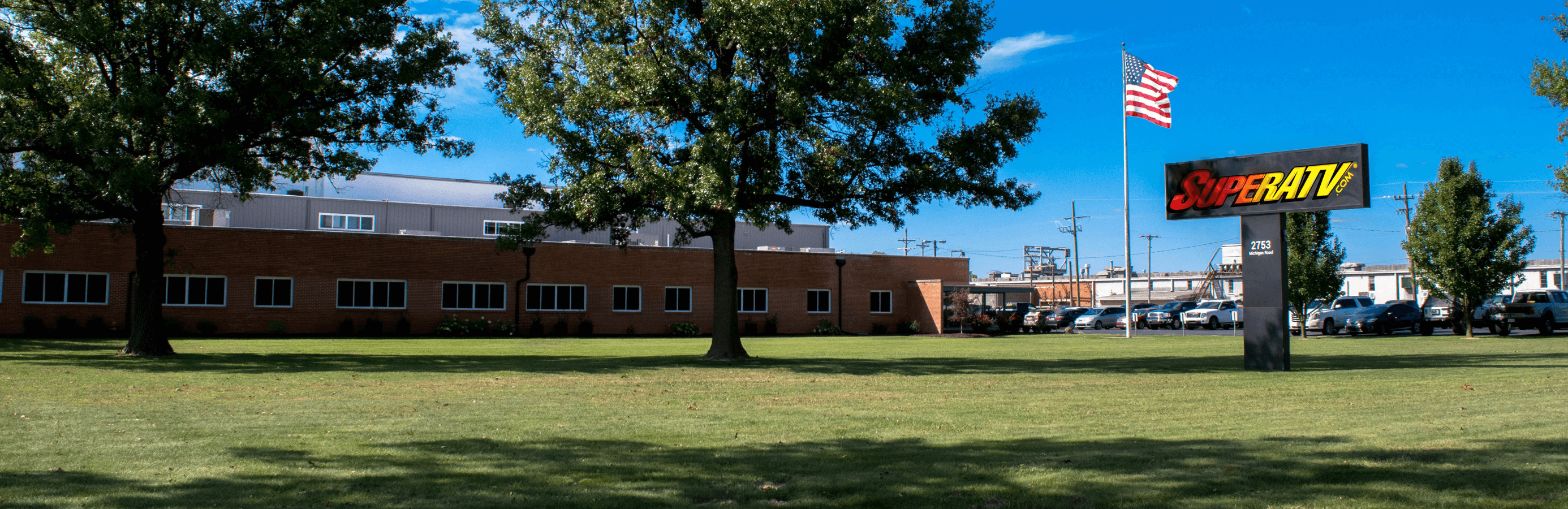 Image of the exterior of the SuperATV building located in Madison, Indiana