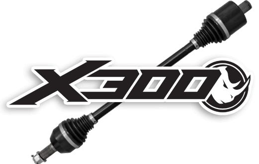 Rhino X300 Axle and logo