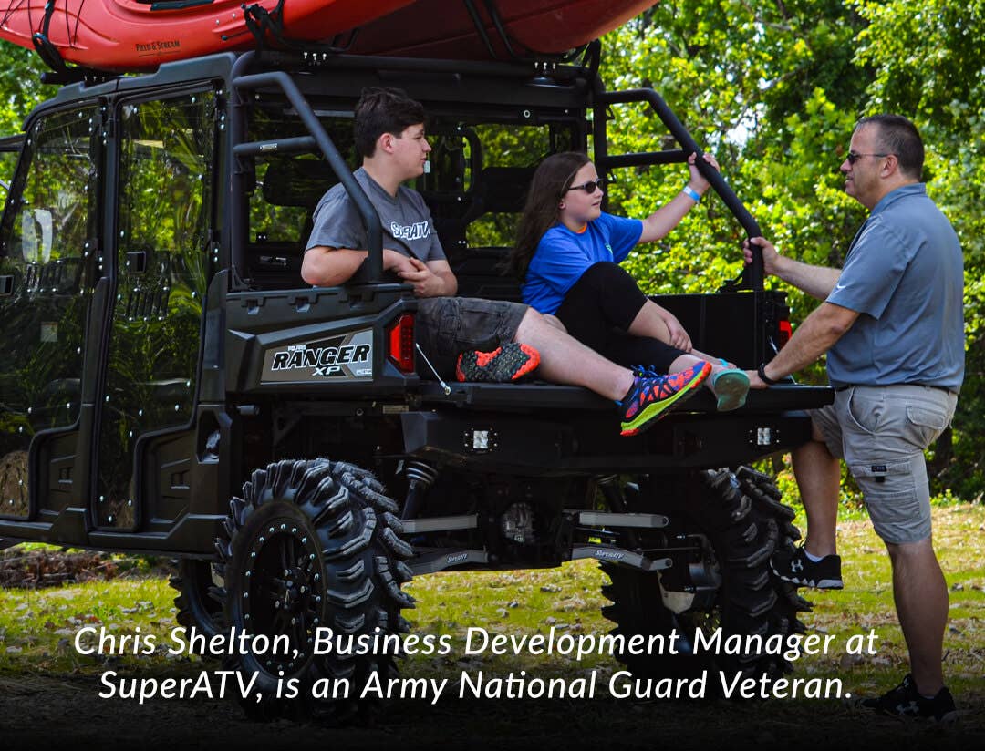 Image of Ron Lainhart, a manager for SuperATV’s dealer sales team, and a United States Navy Veteran.