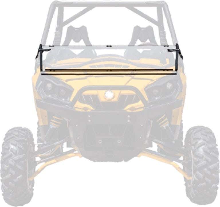 Yamaha Wolverine X2 UTV with SuperATV Scratch Resistant Flip Windshield installed