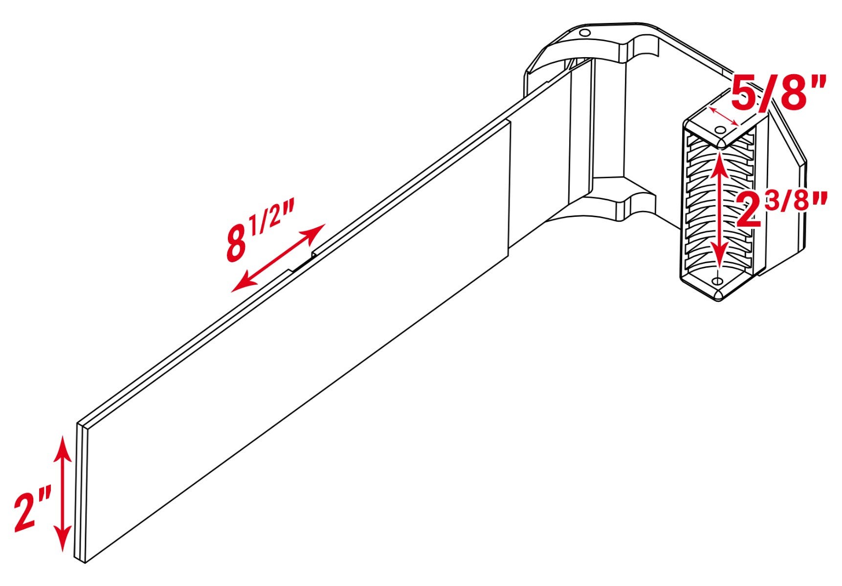 Windshield clamp cad model